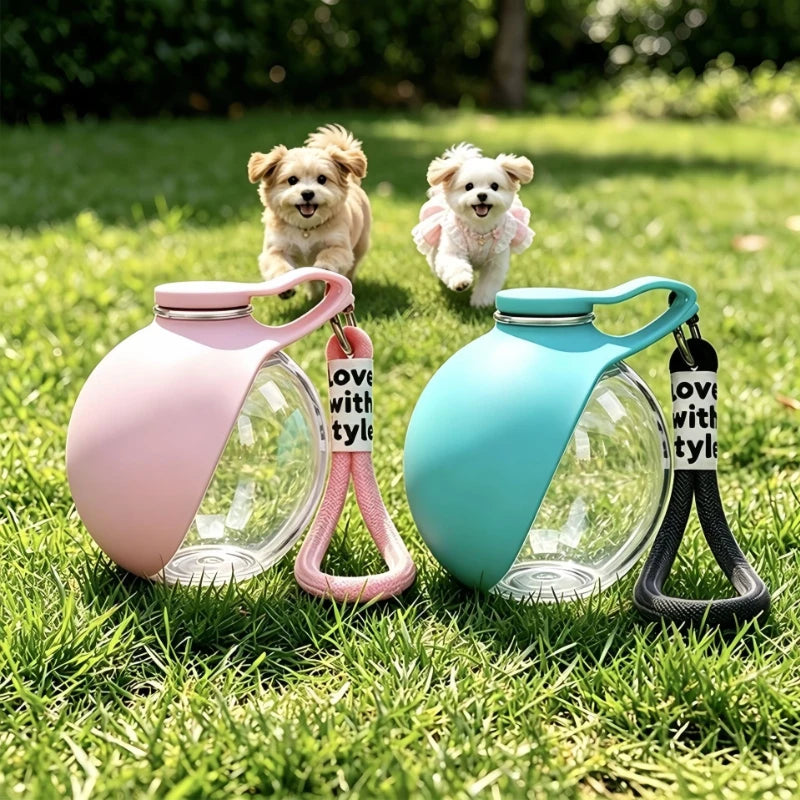 Portable Dog Water Bottle Travel Dog Water Dispenser with Bowl No-Spill Puppy Water Bottle for Walking Hiking Dog Water Bottle