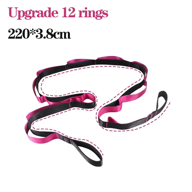 Stretching Strap Yoga Strap with Loops, Stretch Straps for Physical Therapy, Non-Elastic Exercise Strap for Pilates, Dance,Sport