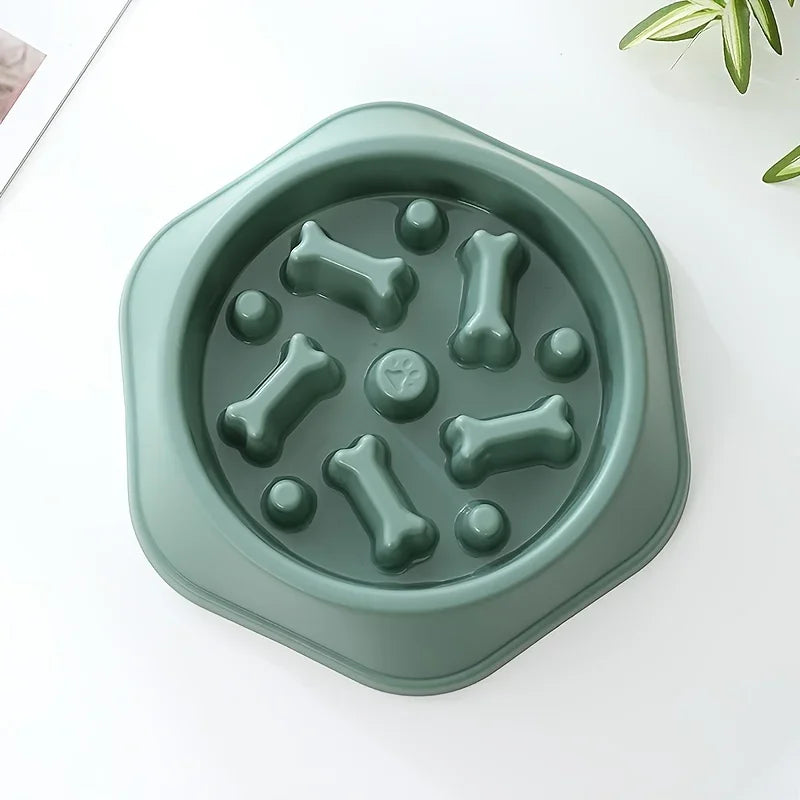 Dog Slow Feeder Non-choking Pet Bowl Anti Slip and Large Capacity for Dog and Cat Anxiety Relief Slow Food Feeding Pet Supply