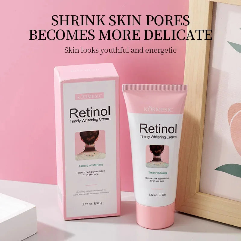 Retinol Whitening Cream Private Parts Underarm Bleaching Neck Lift  Firm Butt Knee Brighten Inner Thigh Dark Remove Melanin 60g