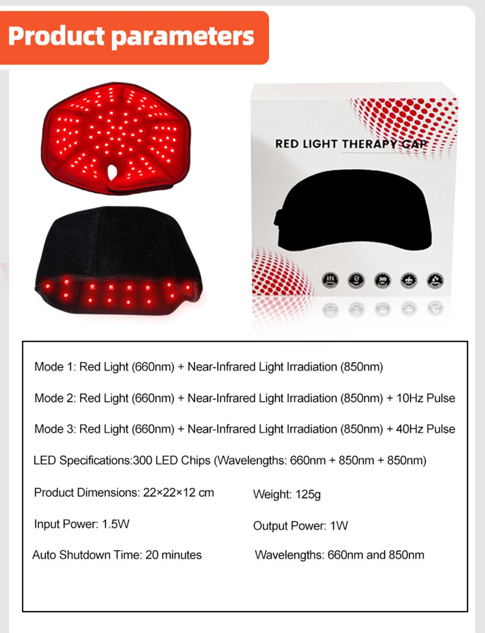 New Infrared LEDs 650nm&850nm Red Light Therapy Hair Growth Cap For Hair Regrowth Anti Hair Loss Relax Scalp Anti-inflammatory