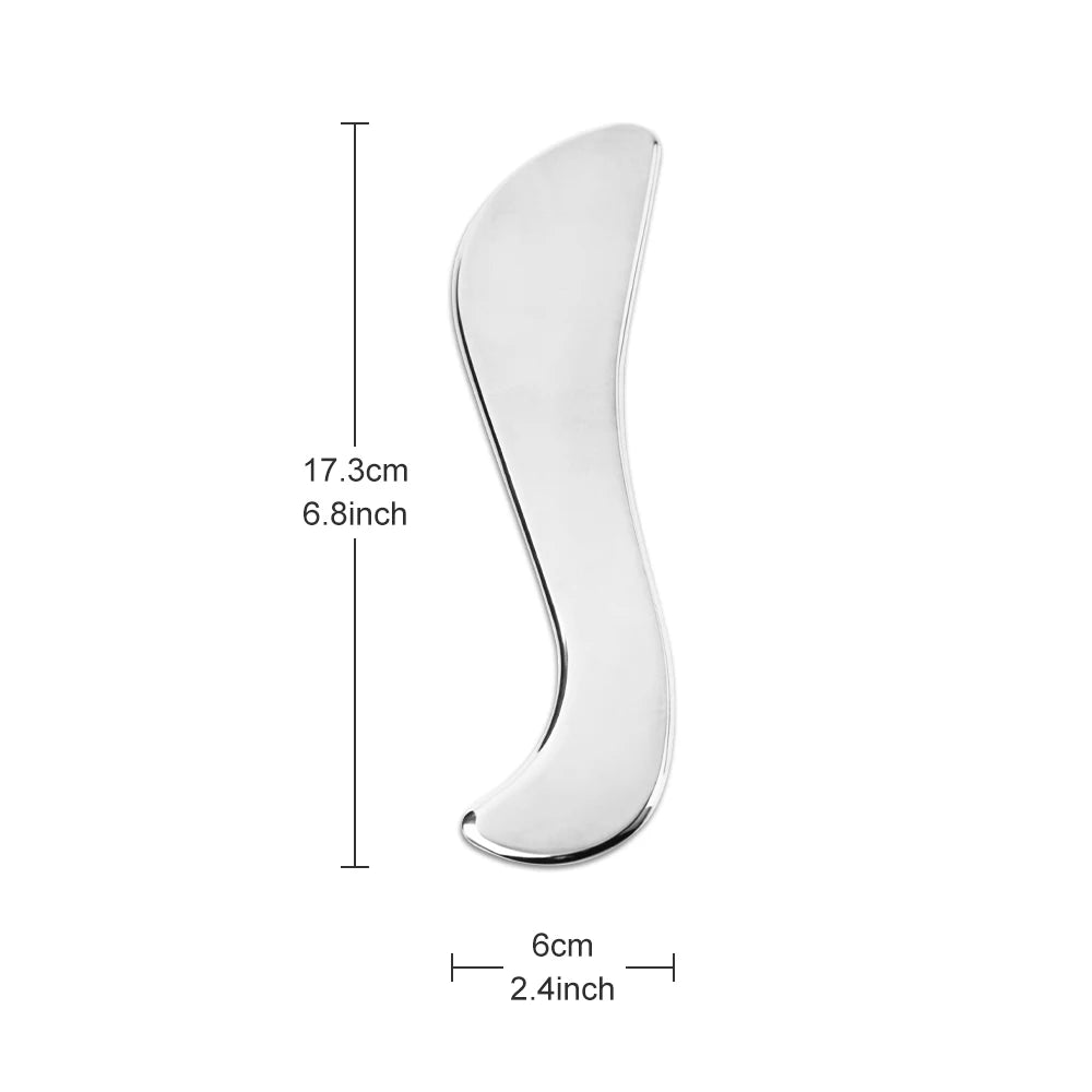 Gua Sha Board Guasha Massage for Face Stainless Steel Body Massager Facial Scraping Plate SPA  Guasha Scraper for Neck Back