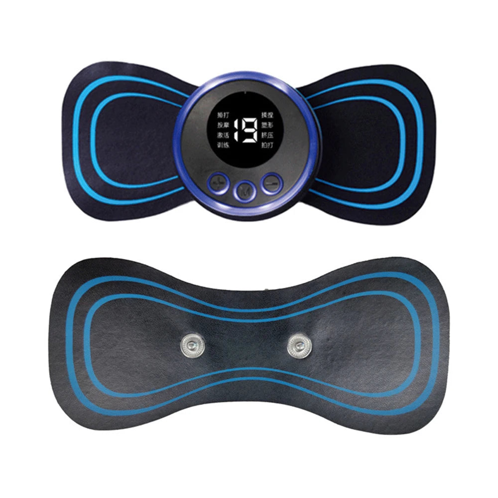 EMS Neck Massager Electric Neck Stretcher Cervical Muscle Pain Relief Shoulder Relaxation Massage Patch Mini Neck Massager Patch