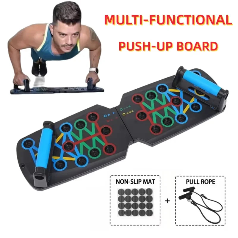 Men's Portable Multi-Functional Push-Up Board Bodybuilding Fitness Training Equipment Girls' Home Foldable Fat-Burning Equipment