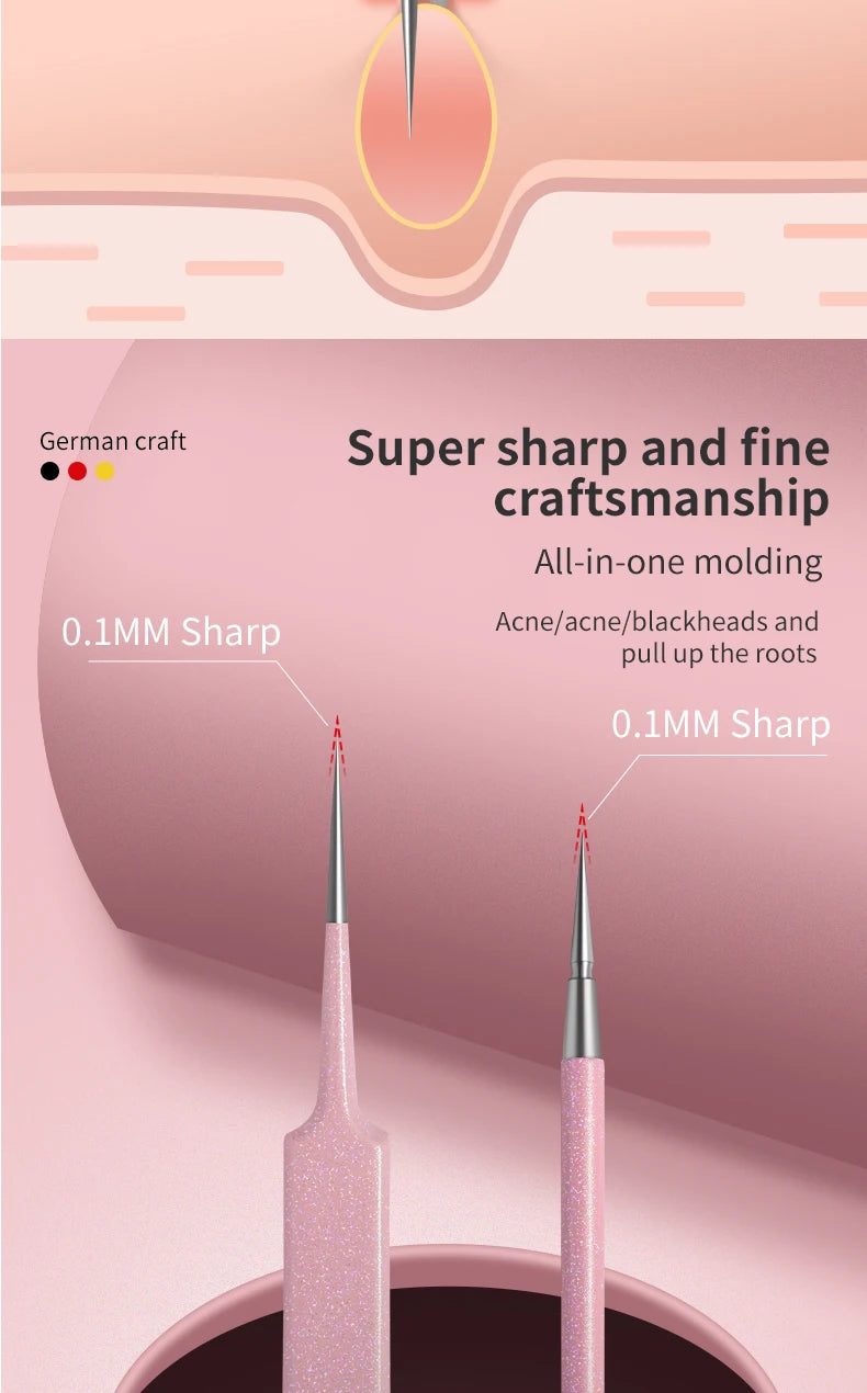 Facial Acne & Blackhead Remover Beauty Set Pimple Extractor Kit