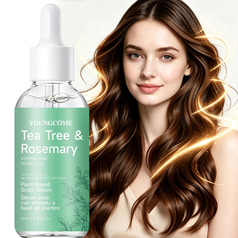 Scalp Serum Hair Care Tea Tree & Rosemary Plant-Based Scalp Serum, Refresh & Rebalance, Soothe Scalp, Balance Moisture