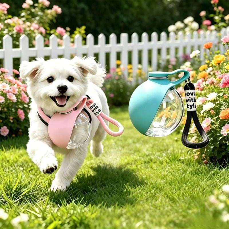 Portable Dog Water Bottle Travel Dog Water Dispenser with Bowl No-Spill Puppy Water Bottle for Walking Hiking Dog Water Bottle