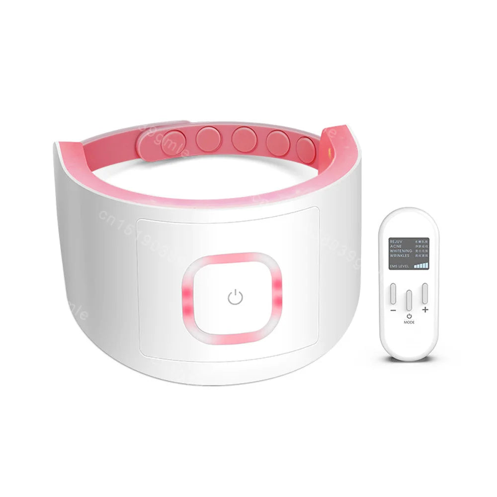 Neck LED Lift Mask Photon Anti-Wrinkle Skin Tightening Neck Beauty Device Skin Brighten Rejuvenation Neck Wrinkle Remover
