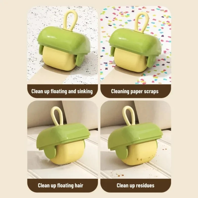 Mini Reusable Washable Lint Roller Strong Adhesive Hair Sticking Machine Dust Removal Brush for Clothes Pets Furniture Cleaning