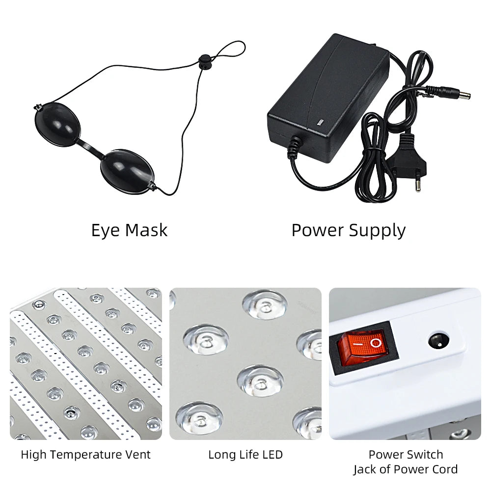 LED Facial Phototherapy 7-color Photon PDT LED Mask Treatment Professional Beauty Machine SPA Facial Body Skin Care Equipment
