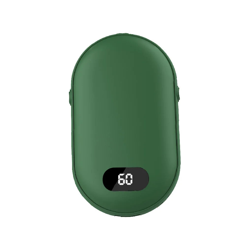 USB Rechargeable Hand Warmer Power Bank 2-in-1 Mini Electric Heater High-Capacity Pocket Warmer Winter Gift for Cold Weather