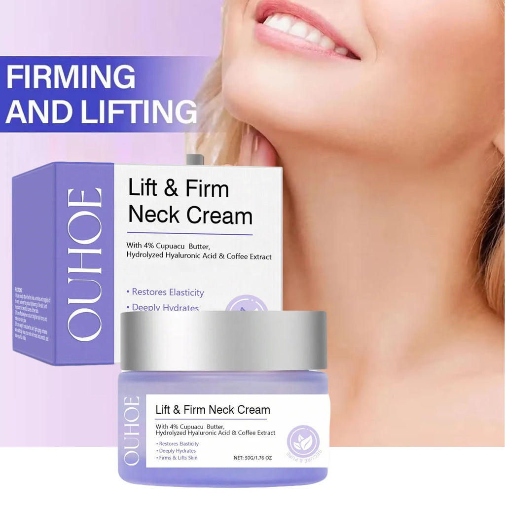 Neck Cream Anti-Aging Firming Lifting For Neck Double Chin Reducer Fine Lines Protein Cream Moisturizer Neck Rejuvenation Cream