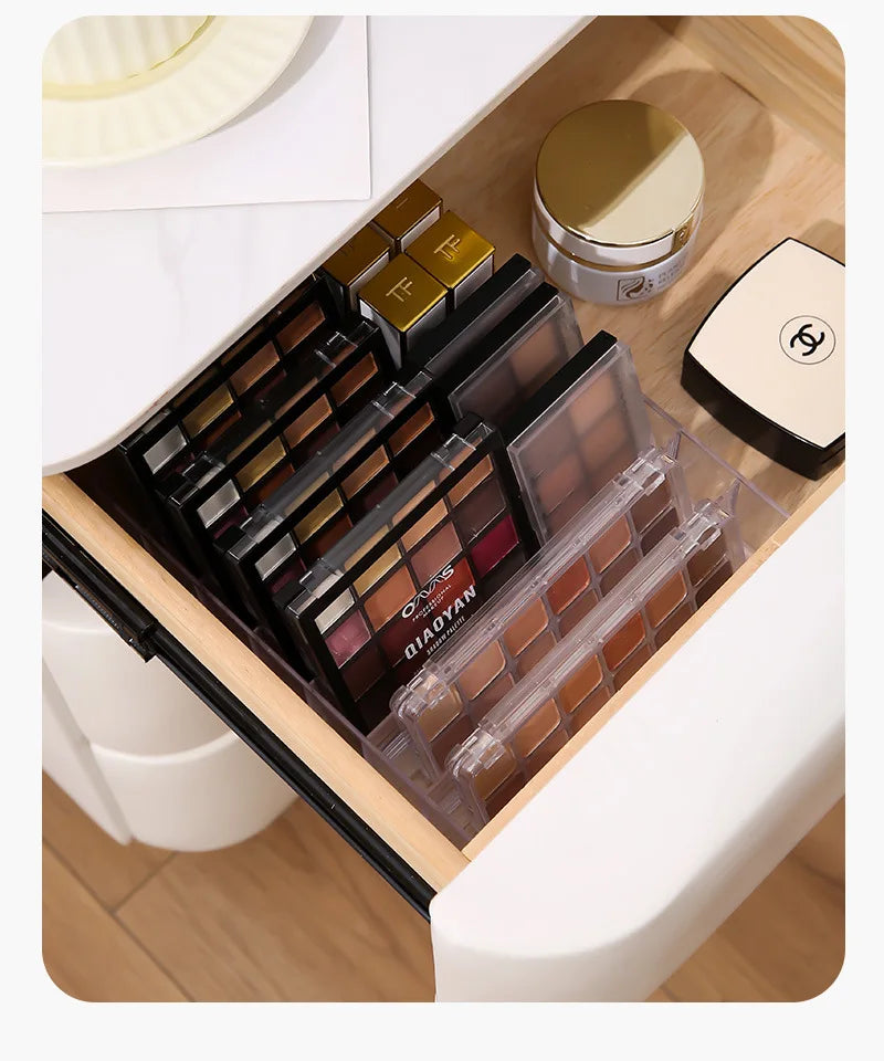 7 Grids Makeup Organizer Tray Storage for Eyeshadow Palette Lipstick Makeup Organizer for Drawer Countertop Cosmetics Storage