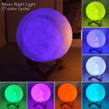 Led Moon Lamp Night Light With Stand Bedroom Gift Decor Print 6cm/8cm Lamps Battery Powered Creative Table Romantic 3d Lights