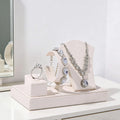 Jewelry Organizer Storage Box Display Tray Holder for Showcasing Bracelets Necklaces Rings Earrings in Retail Shop