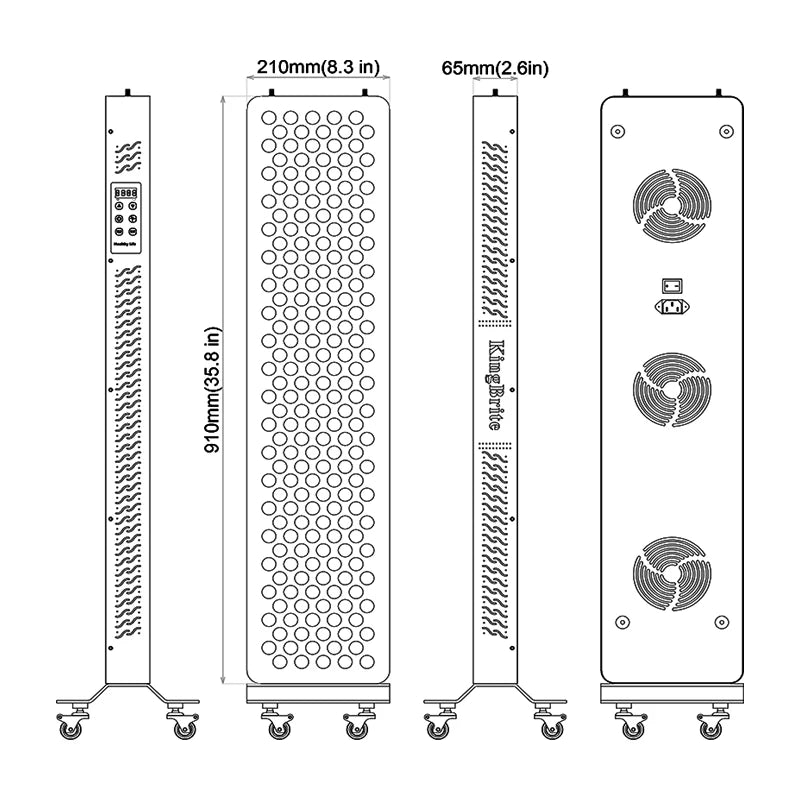 Red Light Therapy 1000W 630 660 670 810 830 850 1060nm Led Full Body Pain Relieve Infrared Light Therapy for Home Use