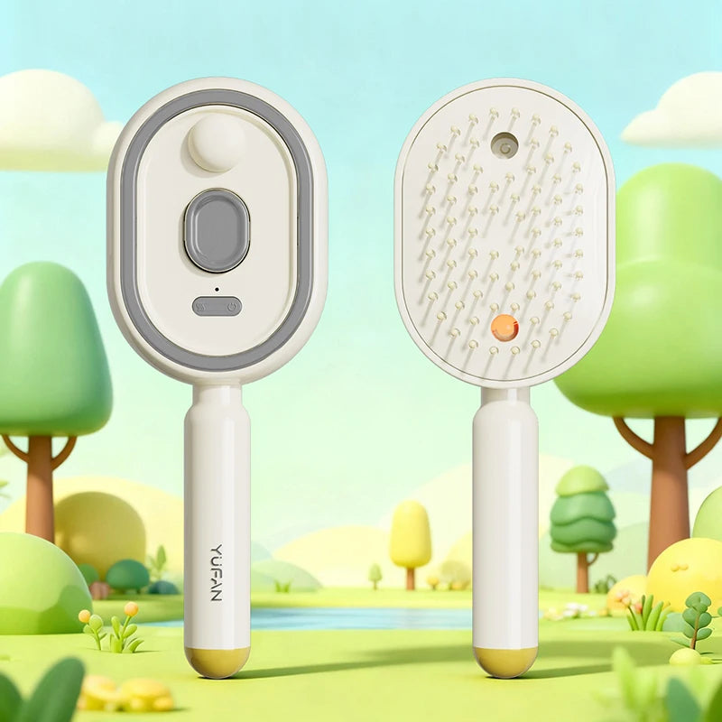 Multifunctional Spray Hair Brush Hydrating Hair Care Brush Electric Scalp Massager Comb For Smoothing Frizz & Hair Volume