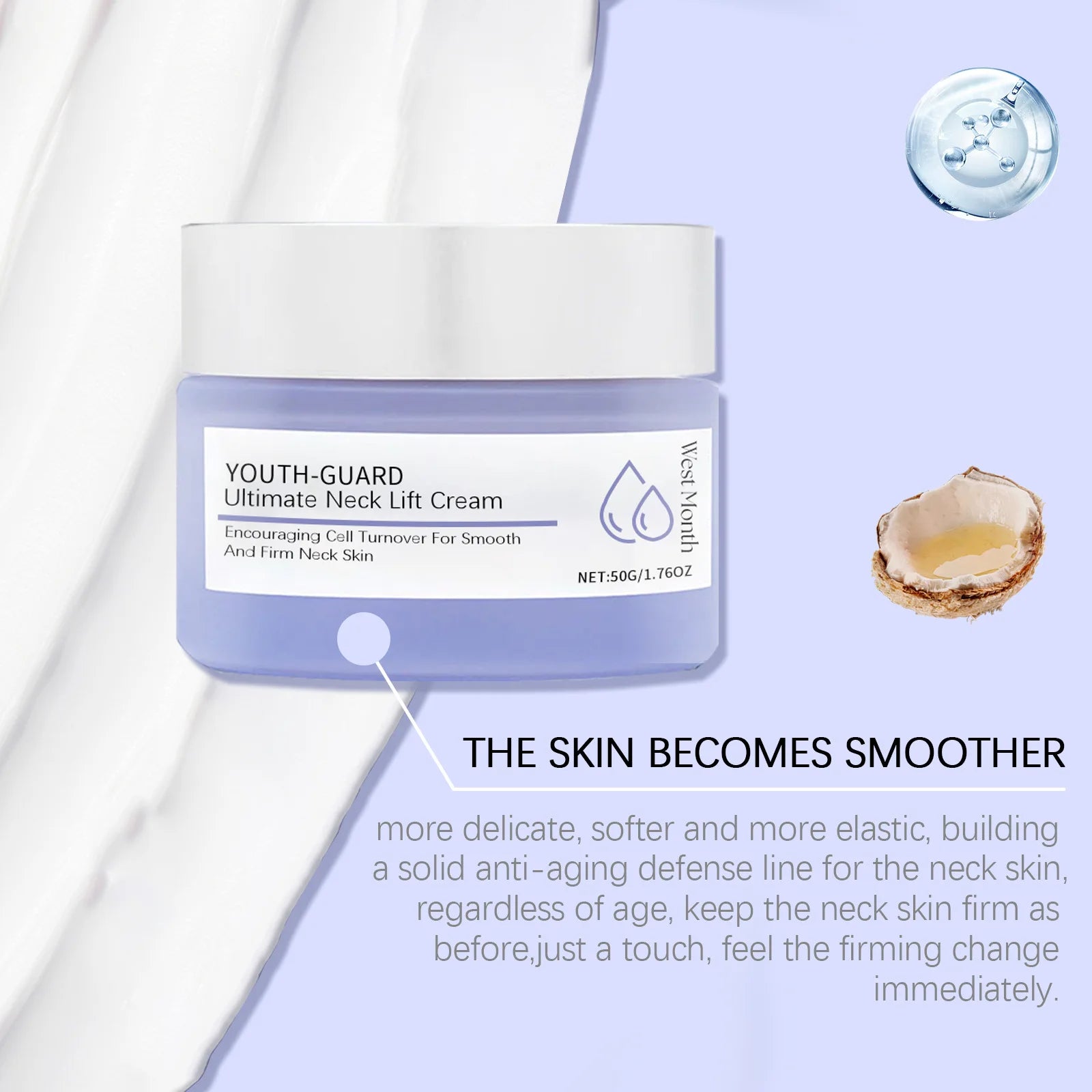 Neck Lift Cream Eliminate Neck Fine Lines Deeply Moisturizing Hydrate Firming Tightening Rejuvenation Nourishing Neck Care Cream