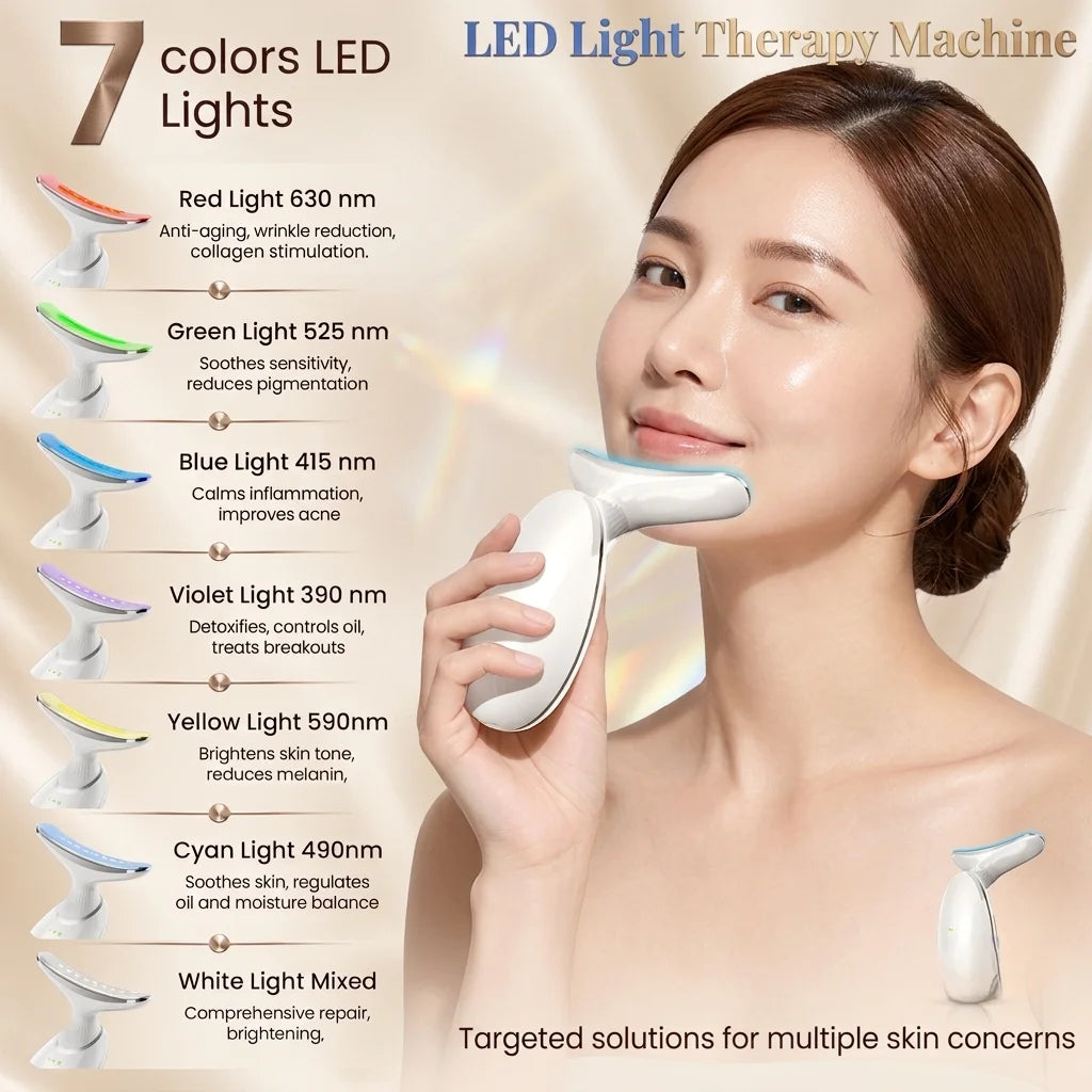 LED Light Therapy Machine Facial Skin Care Treatment Device Professional Beauty Equipment