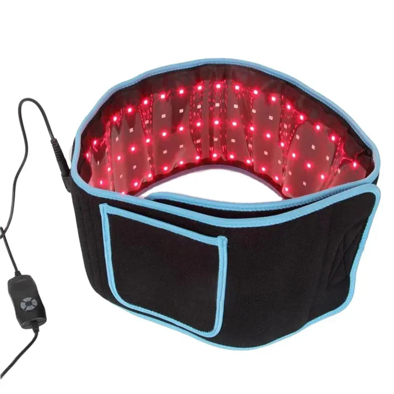 LED Phototherapy Massage Belt Red Light Hot Compress 850nm 660nm Body Shaping Weight Loss And Relaxation Back Pain Relief