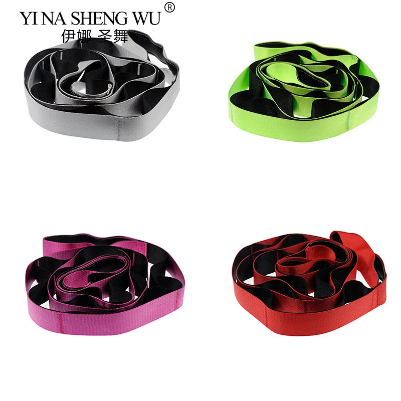 Stretching Strap Yoga Strap with Loops, Stretch Straps for Physical Therapy, Non-Elastic Exercise Strap for Pilates, Dance,Sport