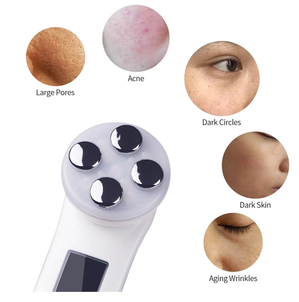 EMS Electroporation LED Photon Beauty Device Skin Lifting Tighten Anti-Wrinkle Skin Care Face Massager