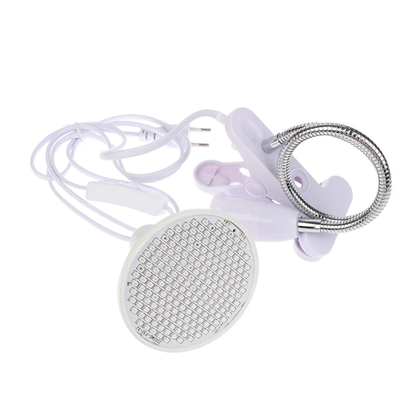 LED 660nm Red And 850nm Near Infrared Combo Therapy Device For Skin Care Pain Relief Red Light Therapy Bulb With Lamp Clip