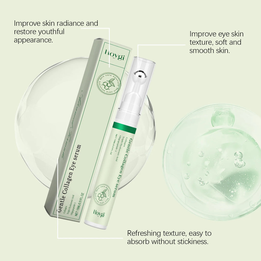 Collagen Eye Serum Cream Anti Dark Circles Eye Bags Eyes Puffy Repair Brightening Tighten Lifting Moisturizing Eye Roller Serum