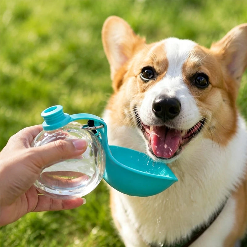 Portable Dog Water Bottle Travel Dog Water Dispenser with Bowl No-Spill Puppy Water Bottle for Walking Hiking Dog Water Bottle