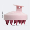 Plastic Silicone Massage Comb Scalp Scrubber Exfoliator Waterproof Soft Silicone Bristles Easy Foaming Head Massage Brush