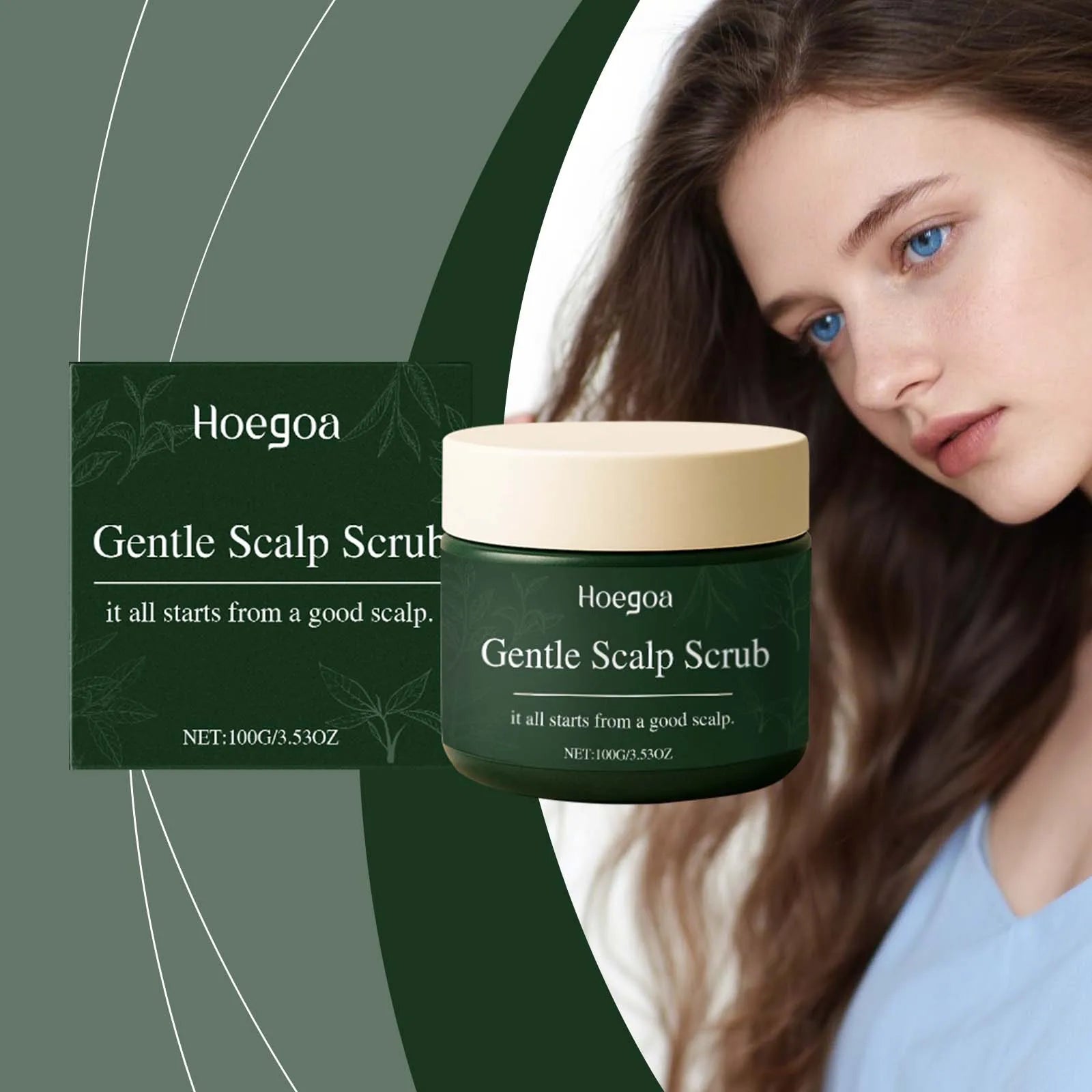 Nourishing Scalp Scrub: Gentle Formula Deeply Cleanses, Nourishes and Volumizes for a Healthy & Comfortable Scalp