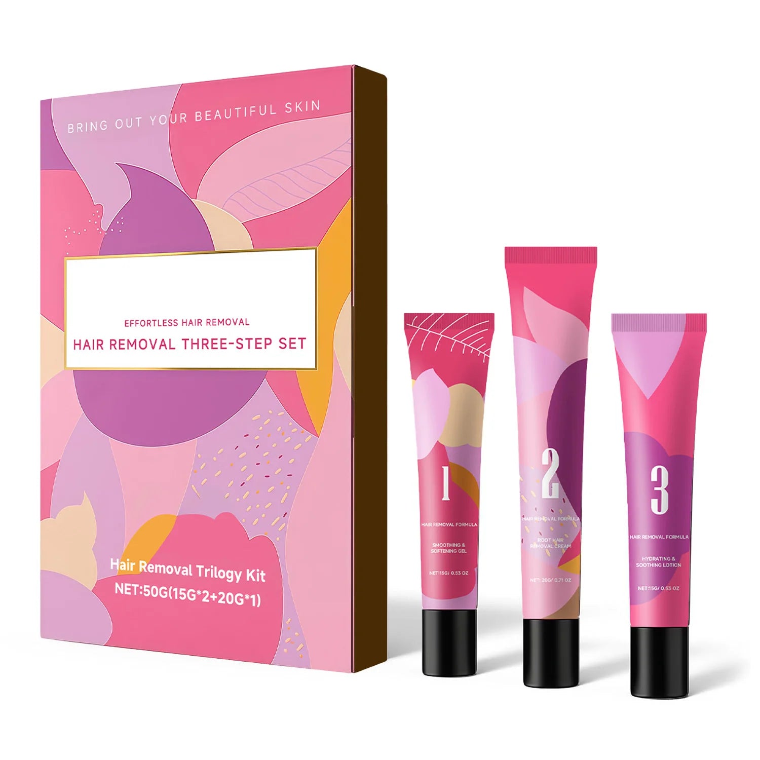 Facial Hair Remover Cream Kit for Women for Coarse, Fine & Stubborn Hair on Chin, Upper Lip, Sideburns, Gentle Depilatory Cream