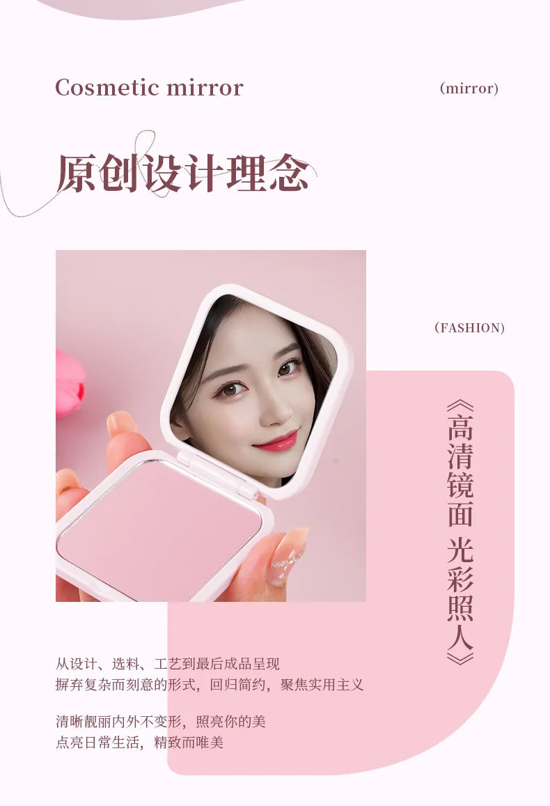 Round Mini Makeup Mirror Dustproof Small Makeup Mirror Gift For Birthday