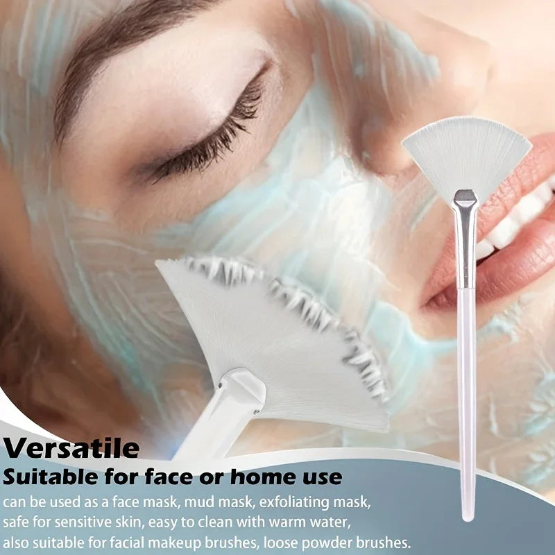 Facial care with soft brush head - Suitable for facial masks and basic facial skincare - Includes makeup mask application brush