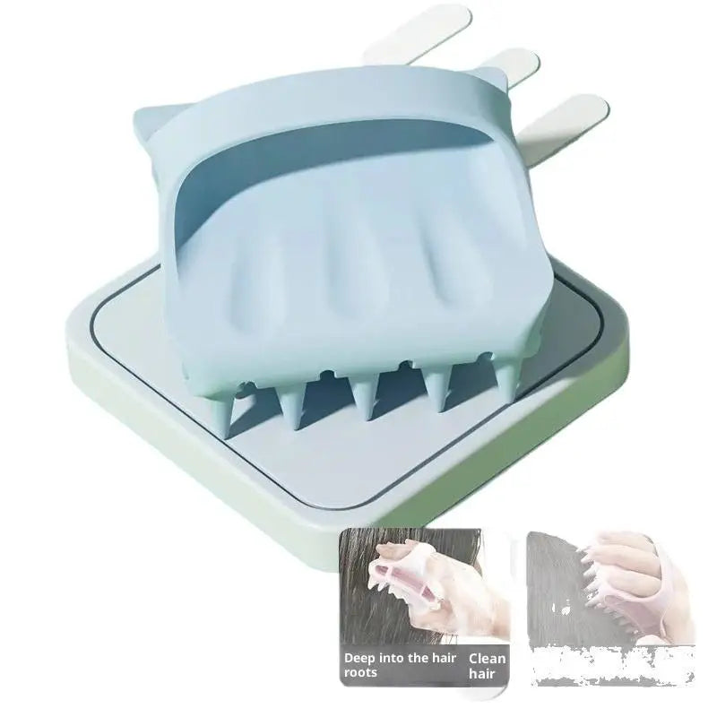 Shampoo Brush Head Scalp Massage Comb With Handle Hair Washing Comb Body Massage Brush Bath Shower Brush Salon Hairdressing Tool