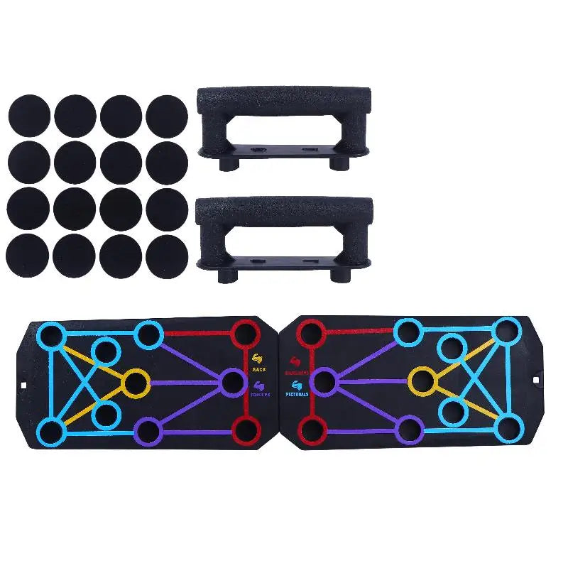 1Set Multifunctional Thicken Push Up Board Fitness Muscle Home Gym Push Up 20 Holes Push Up Stand
