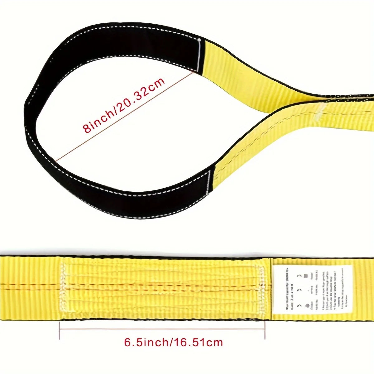 Lifting Straps, Heavy-Duty Flat Eye Straps 15000 Pound Lifting Straps Nylon Tree Protectors Recycling Straps Slings Winch Straps
