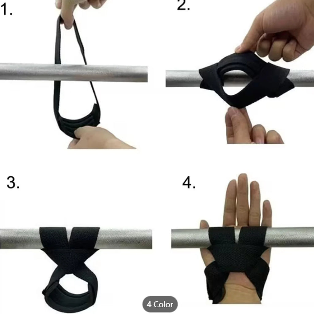 2 Pieces of Horizontal Bar Fitness Assistance Straps, Weightlifting Wrist Straps, Strength Training Adjustable Non-Slip Gym Booster Straps, Fitness Weightlifting Support Sports Grip Straps
