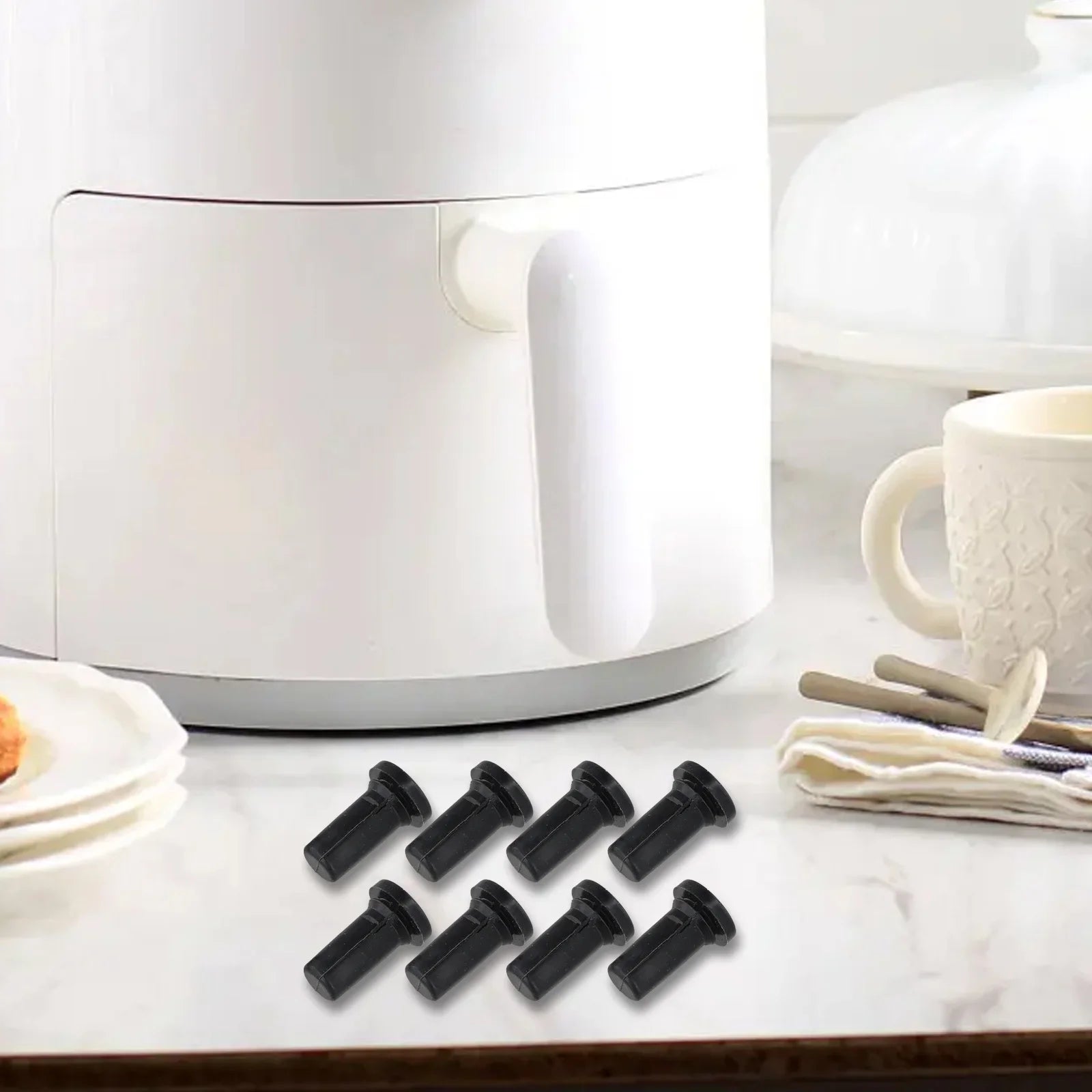 Airfryer As Shown Air Fryer Legs 10QT Air Fryer Accessories Dishwasher Safe Easy Installation Non-tear Rubber Pads