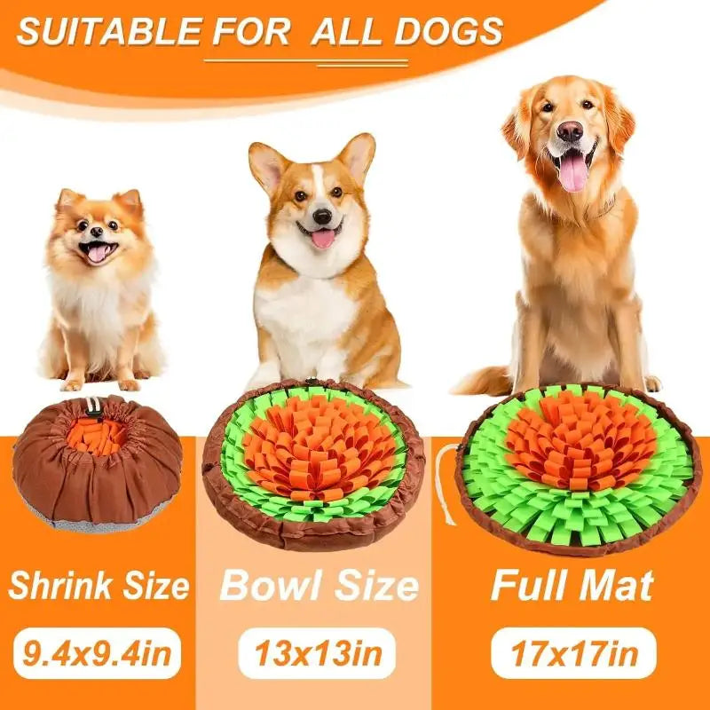 Snuffle Mat for Pets Interactive Foraging , Brain-Boosting Feed Game, Travel-Suitable, Ideal for Dogs and Cats.