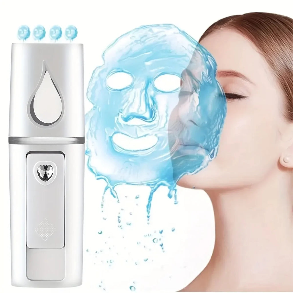 Mini Cold Mist Nano Sprayer Portable Handheld Facial Sprayer Moisturizing and Nourishing Skincare Tool Suitable for Face