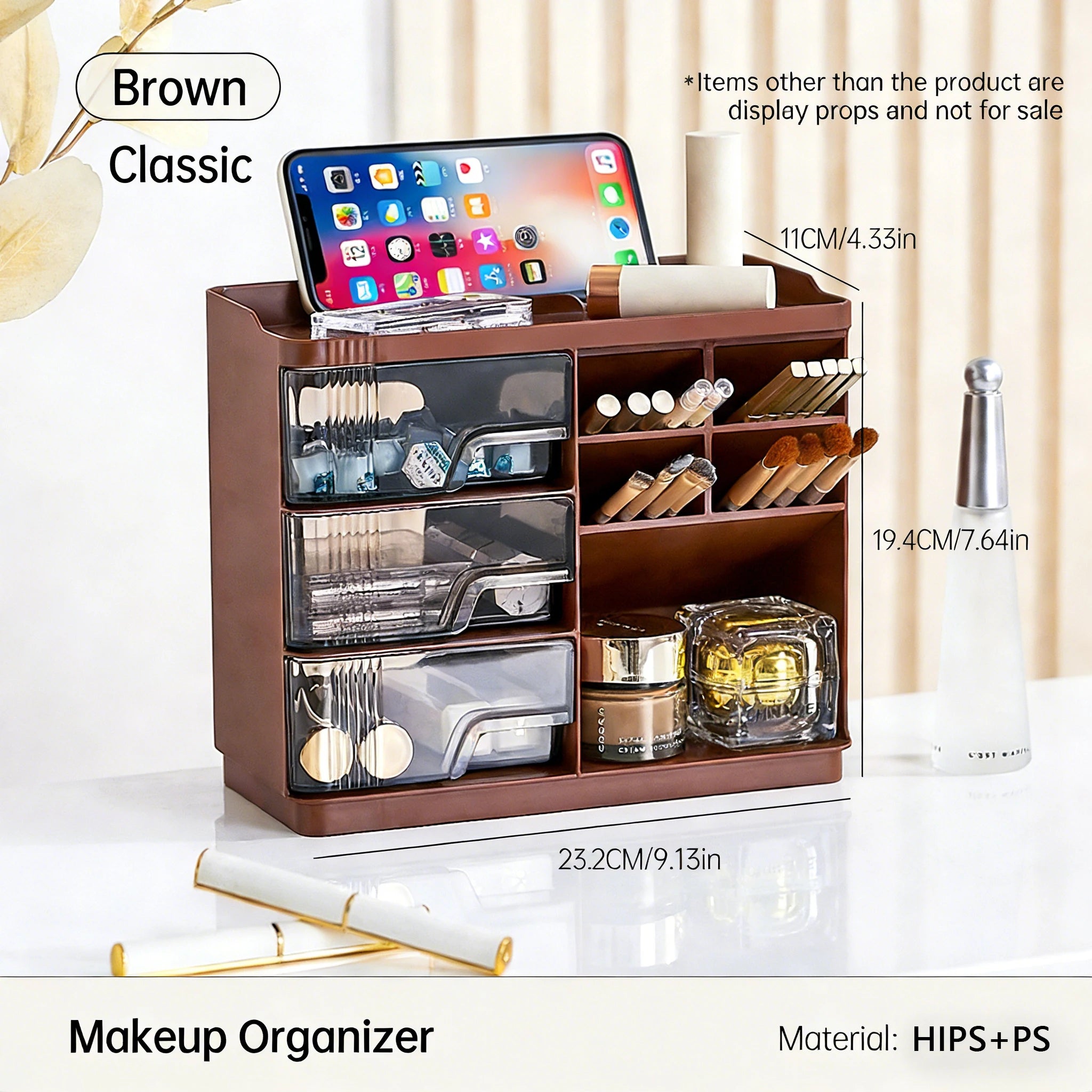 Makeup Organizer with Drawers for Vanity, Spacious Cosmetic Display Case, the Perfect Storage Solution for Your Beauty Essential