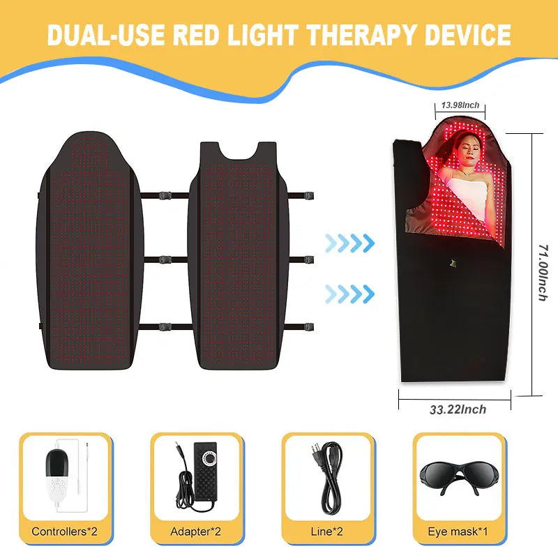 Recommend Full Body Red Light Therapy for Pain Relief LED Light Bag 660nm 850nm Red Light Therapy Sleeping Bag