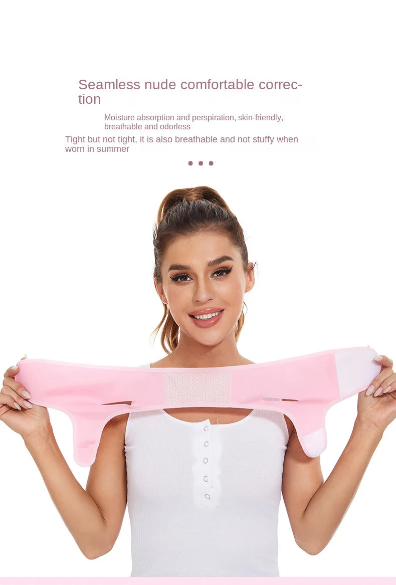 Reusable Double Chin Reducer- V Line Mask -Double Chin Remover-Facial Slimming Chin Strap-Chin Up Mask Face Lifting Belt V Shape