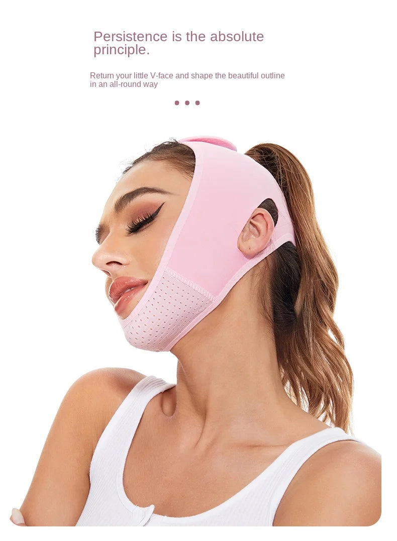 Reusable Double Chin Reducer- V Line Mask -Double Chin Remover-Facial Slimming Chin Strap-Chin Up Mask Face Lifting Belt V Shape