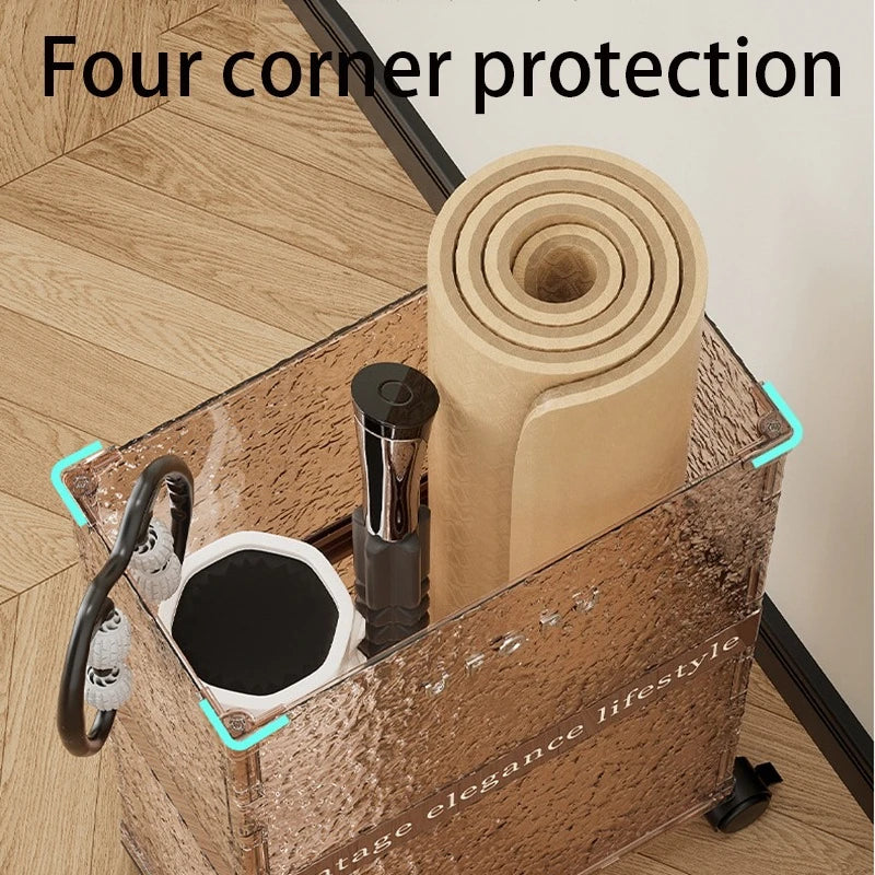 Multifunction Storage Baskets Bedroom Bathroom Organizer Baskets Indoor Large Capacity Toys Clothes Storage Basket with Wheels