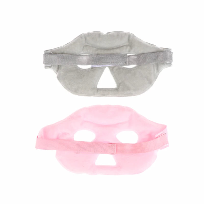 Reusable Cooling Eye Mask with Gel Beads - Visible Cold Compress for Puffy & Dry Eyes, SPA Care Essential