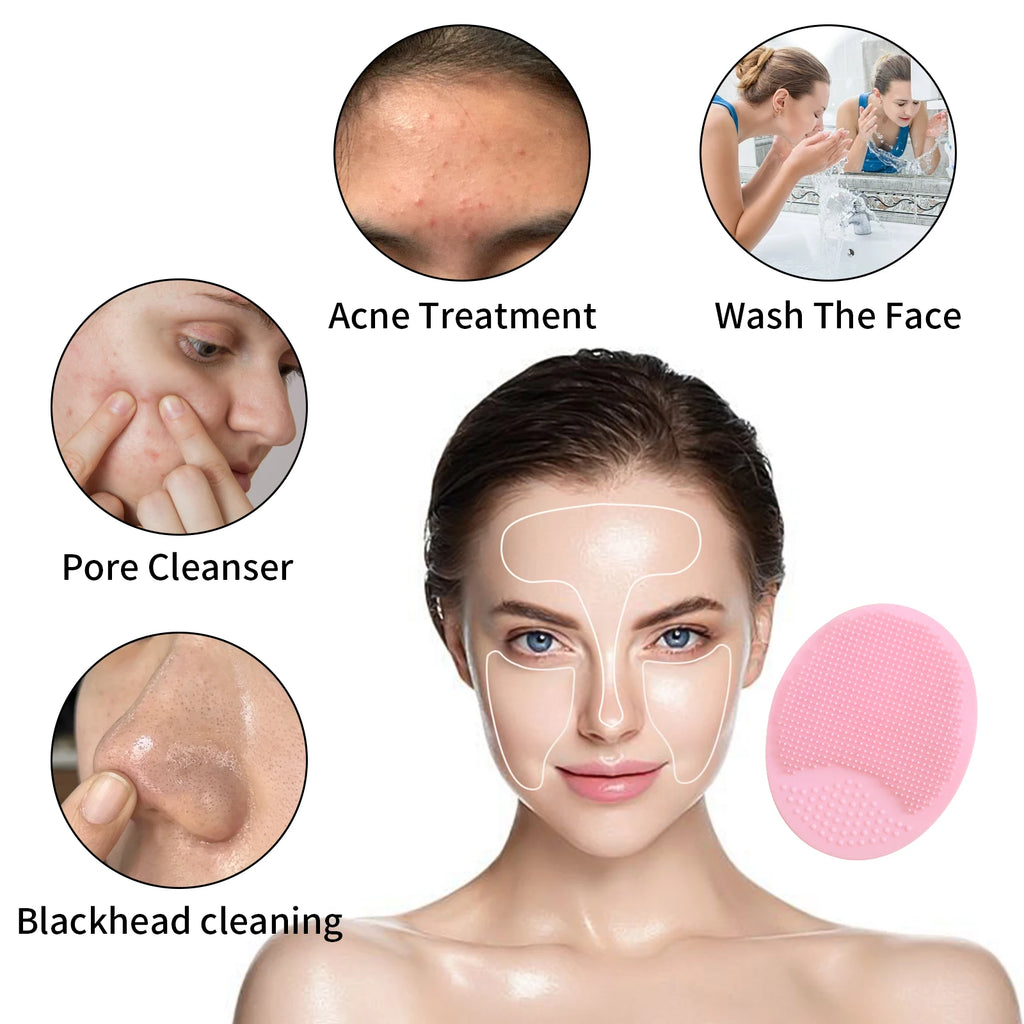 Wash a face to brush,1pcs	Silicone Cute Sucker mini Cleansing	cleaning brush for Face Washing