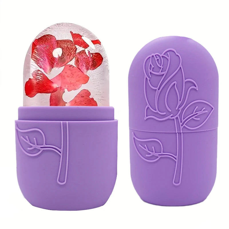 Reusable Ice Roller For Face And Eye Facial Beauty Ice Roller Skin Care Tools Ice Facial Cube Silicone Ice Mold Beauty Cooling