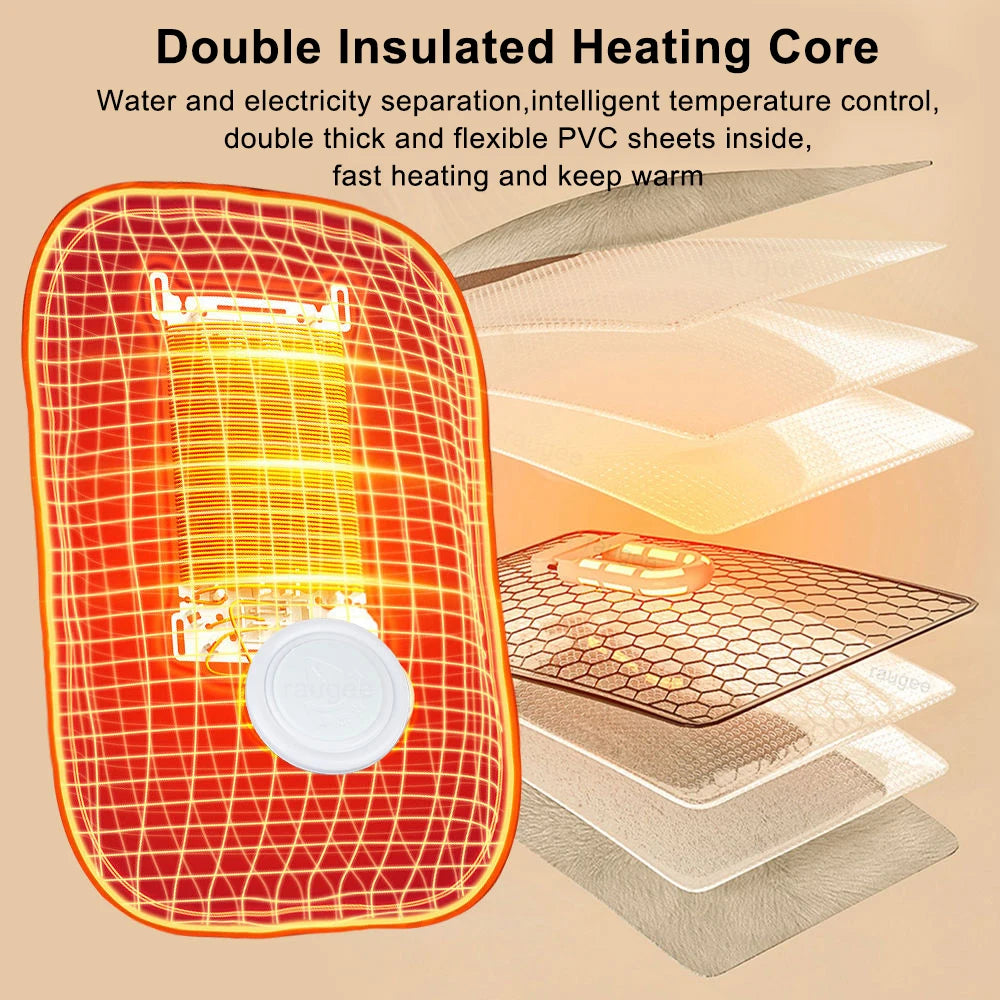Hand Warmer Electric Hand Heater Portable Hand Heating Warmer Rechargeable Electric Hot Water Bag Heated Gloves Warm Hand Pocket